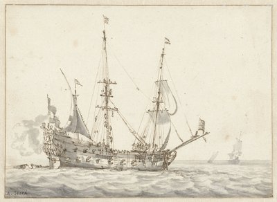 holandská válečná loď od Abraham Storck