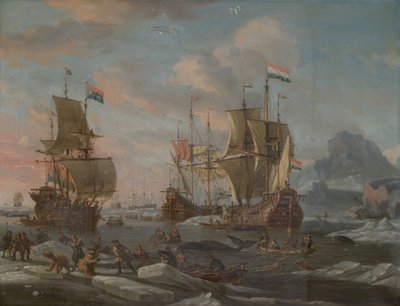 Nizozemská velrybářská flotila, 16901700. od Abraham Storck
