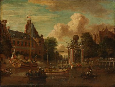 Návštěva moskevské legie v Amsterdamu od Abraham Storck