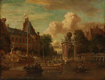 Moskevské vyslanectví na návštěvě Amsterdamu, 29. srpna 1697 od Abraham Storck