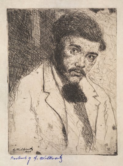 Autoportrét, 1900. od Abraham Walkowitz