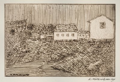 Pouliční scéna, budova nebo portrét, 1902-1905. od Abraham Walkowitz