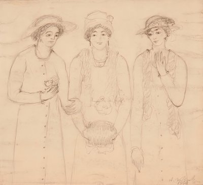Tři ženy, 1908. od Abraham Walkowitz