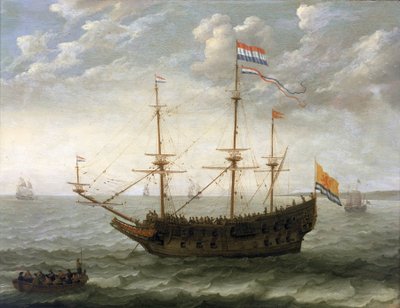 Loď ze Zélandu (Nizozemsko). Olej na dřevě od Abraham Willaerts