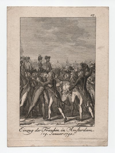 Vstup Franků do Amsterdamu od Abraham Wolfgang Küffner