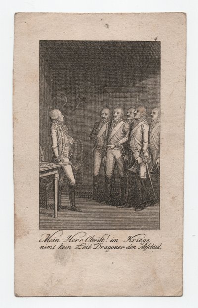 Můj pane Obriste! , cca 1795 (rytina) od Abraham Wolfgang Küffner