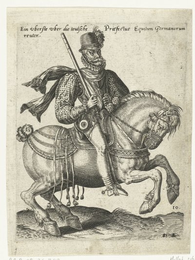 Německý velitel jezdců od Abraham de Bruyn (attributed to)