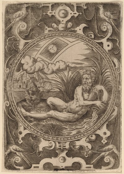 Cebren (Bůh řeky) od Abraham de Bruyn