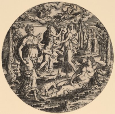 Diana a její nymfy v zahradě od Abraham de Bruyn