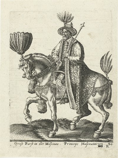 Velký vévoda z Muscovy, 1577 od Abraham de Bruyn