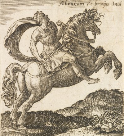 Titus Vespasianus z Dvanácti Caesarů na koni, ca. 1565-1587, ca. 1565-1587. od Abraham de Bruyn