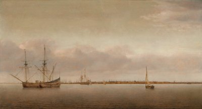 Pohled na Hoorn od Abraham de Verwer