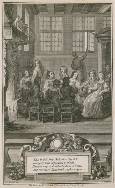 Vévoda a vévodkyně z Newcastlu a jejich rodina od Abraham van Diepenbeeck