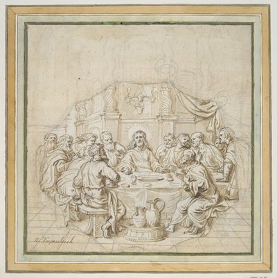 Poslední večeře od Abraham van Diepenbeeck