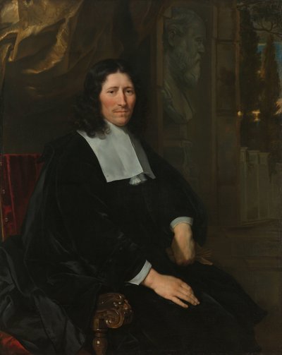 Portrét Pietera de la Courta Portrét Pietera de la Courta. Výrobce a majitel sukna, nejprve v Leidenu, od roku 1673 v Amsterodamu, politický pamflet od Abraham van den Tempel