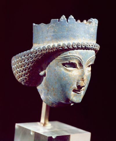 Hlava prince z Persepolis, 5.-4. století před naším letopočtem (lapis lazuli) od Achaemenid