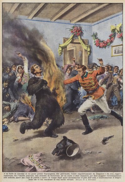 Na kostýmním plese ve městě nedaleko Kodaně od Achille Beltrame