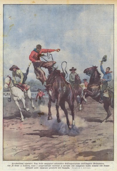 Jezdecká akrobacie od Achille Beltrame