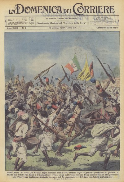 Addis Abeba na slavnosti od Achille Beltrame