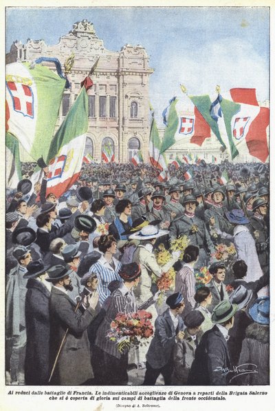 K veteránům z bojů o Francii od Achille Beltrame