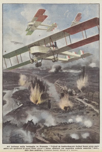 Italská křídla v bitvě ve Francii od Achille Beltrame