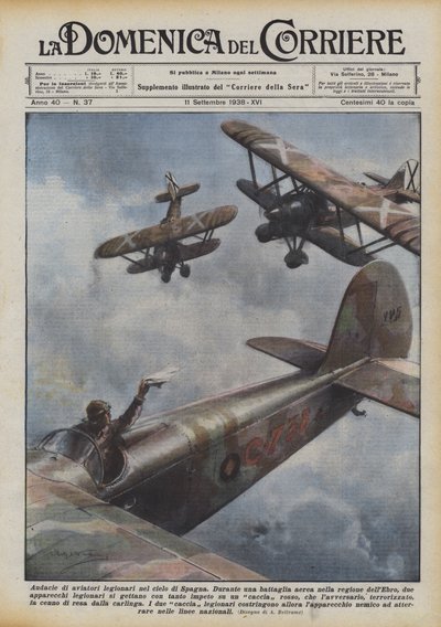Odvaha legionářských letců na španělském nebi od Achille Beltrame