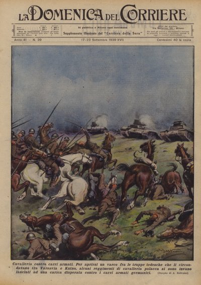 Jízda proti tankům od Achille Beltrame