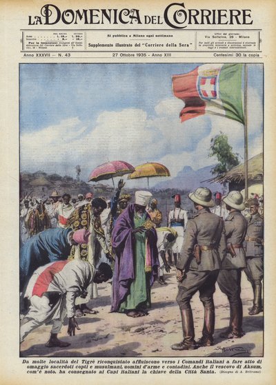 Z mnoha lokalit znovudobytého Tigre proudí lidé na italské příkazy jednat? od Achille Beltrame