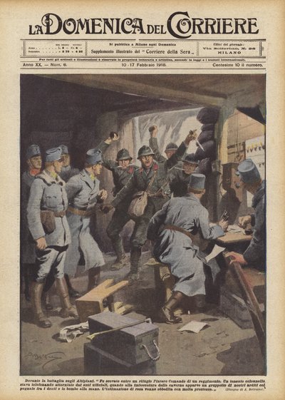 Během bitvy na Vysočině od Achille Beltrame