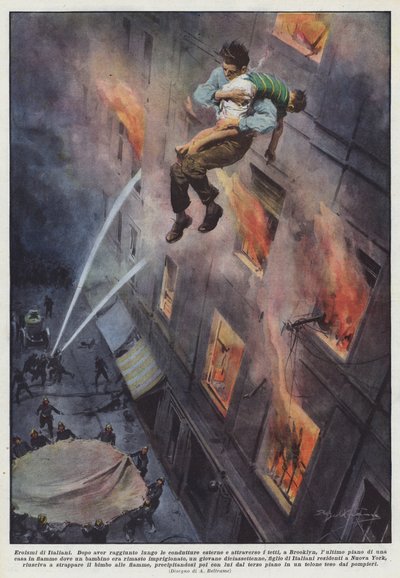 Heroismus Italů od Achille Beltrame