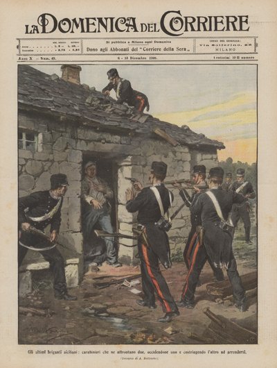 Poslední sicilští bandité, karabiniéři, kteří čelí dvěma, jednoho zabijí a přinutí? od Achille Beltrame