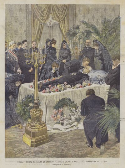 Royals navštíví ostatky Umberta I., jakmile dorazí do Monzy, odpoledne 1. Corr. od Achille Beltrame