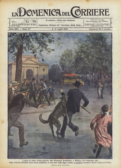 Psi na pomoc policii od Achille Beltrame