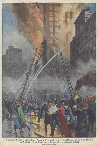 Dramata ohně od Achille Beltrame