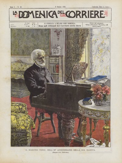 Maestro Verdi, k 86. výročí jeho narození od Achille Beltrame