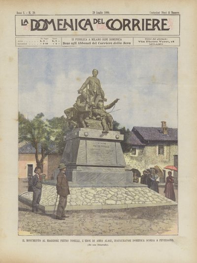 Památník majora Pietra Toselliho, hrdiny Amba Alagi, slavnostně otevřen minulou neděli v Peveragno od Achille Beltrame