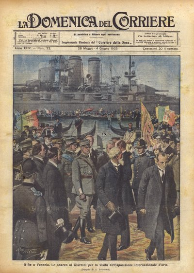 Král v Benátkách od Achille Beltrame