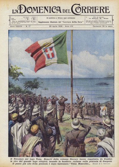 Trikolóra na jezeře Tana od Achille Beltrame