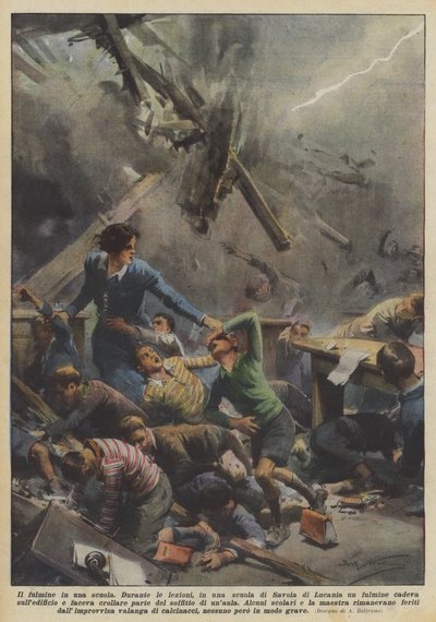 Blesk ve škole od Achille Beltrame