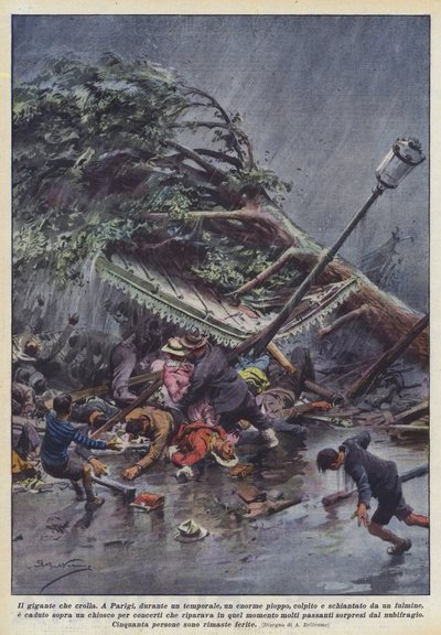 Hroutící se obr od Achille Beltrame