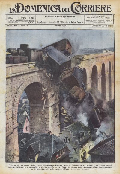 Skok vlaku od Achille Beltrame