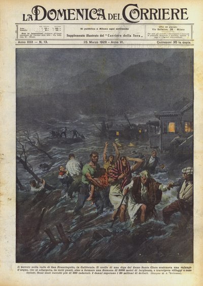 Teror v údolí San Francisquito, Kalifornie od Achille Beltrame