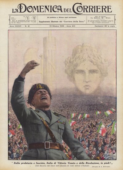 Proletářská a fašistická Itálie, Itálie Vittoria Veneta a Revoluce, povstaňte! od Achille Beltrame