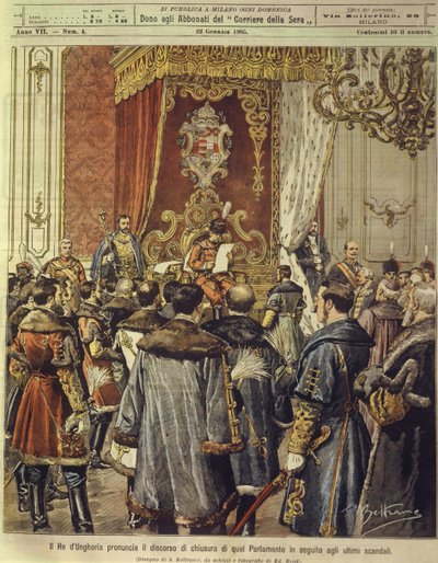 Maďarský král oznámil rozpuštění parlamentu po posledním skandálu, 22. ledna od Achille Beltrame