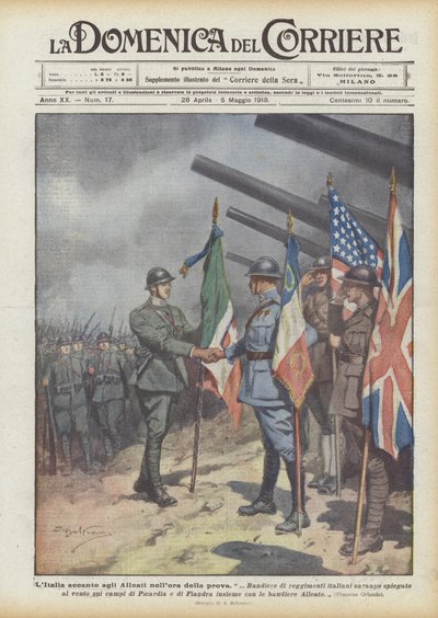 Itálie vedle spojenců v době soudu od Achille Beltrame