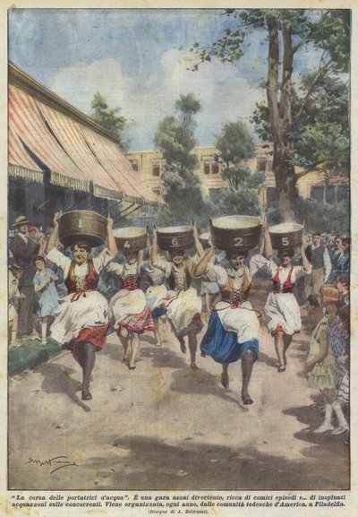 Závod nosičů vody od Achille Beltrame
