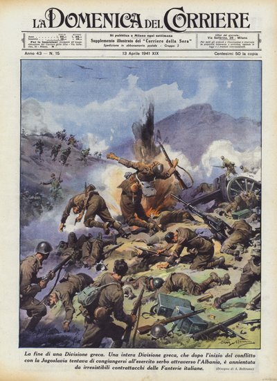 Konec řecké divize od Achille Beltrame