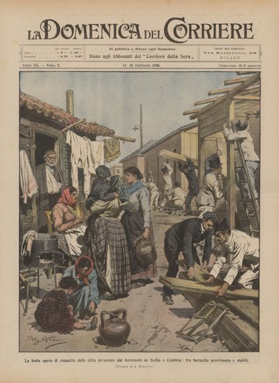 Pomalé znovuzrození měst zničených zemětřesením na Sicílii a v Kalábrii? od Achille Beltrame