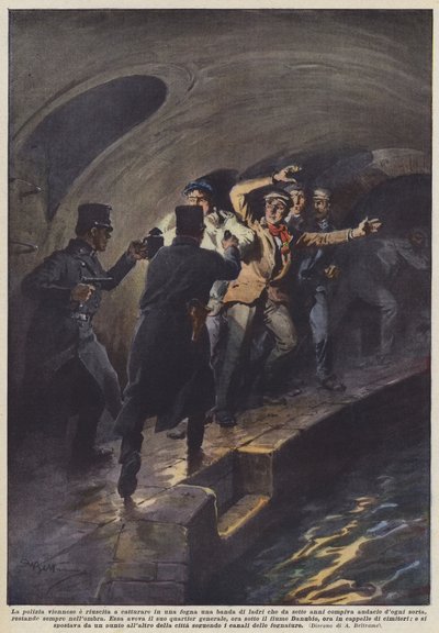 Vídeňské policii se podařilo dopadnout gang zlodějů, kteří sedm let kradli v kanále. od Achille Beltrame