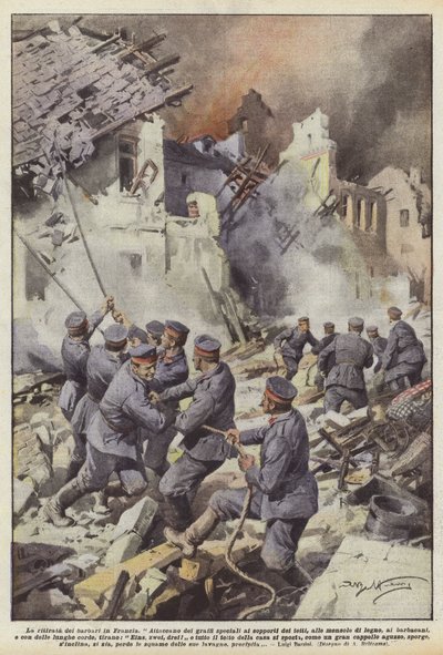 Ústup barbarů do Francie od Achille Beltrame